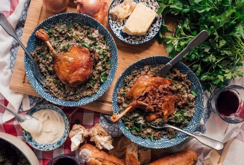 Confit Duck With The Best Ever Lentil Recipe • The Cutlery Chronicles